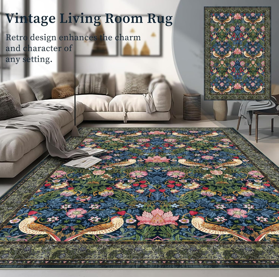 8x10 Vintage Area Rug