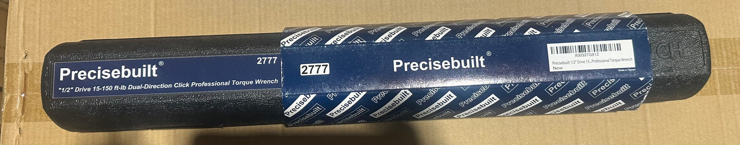 Precisebuilt 1/2" Drive 15150 Ftlb 30.5-214 Nm Dual direction Click Professional Torque Wrench-New!