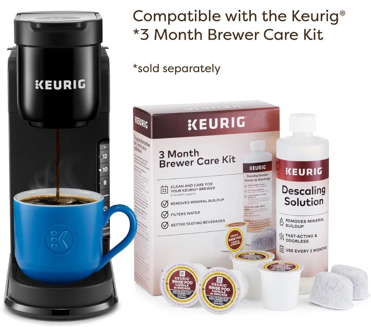 Keurig K-Express Single Serve K-Cup Pod Coffee Maker 3 Brew Sizes 42oz Reservoir