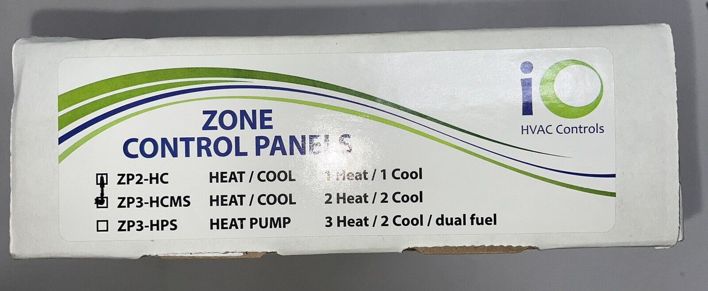 iO HVAC Controls ZP3-HCMS 3-Zone Multi-Stage (2H2C) HeatCool Zone Panel
