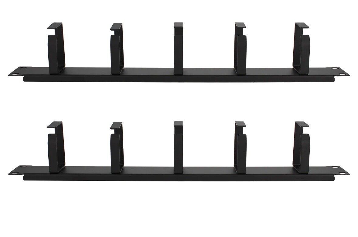 BISupply Cable Management Under Desk Wire Tray - 2-Pack Cord Organizer