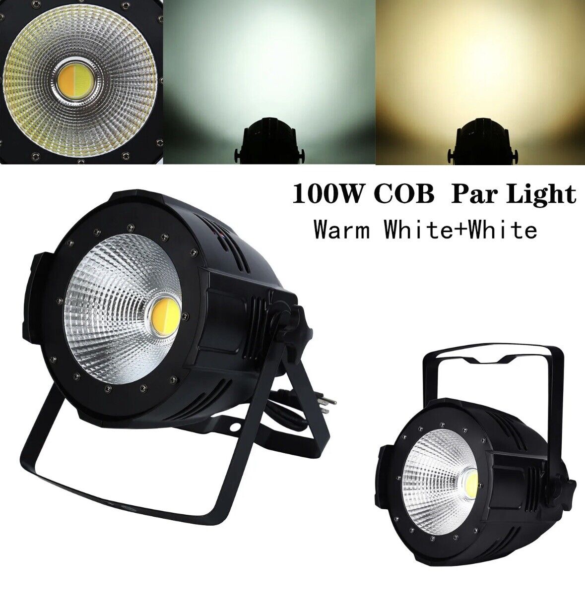 100W COB Par Can Light Stage DJ Light LED Audience Blinder Disco Party Light DMX