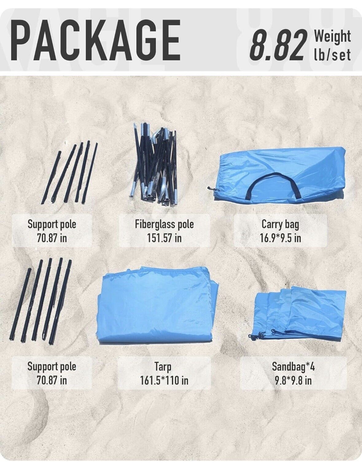 Sunbrez Beach Tent Shade