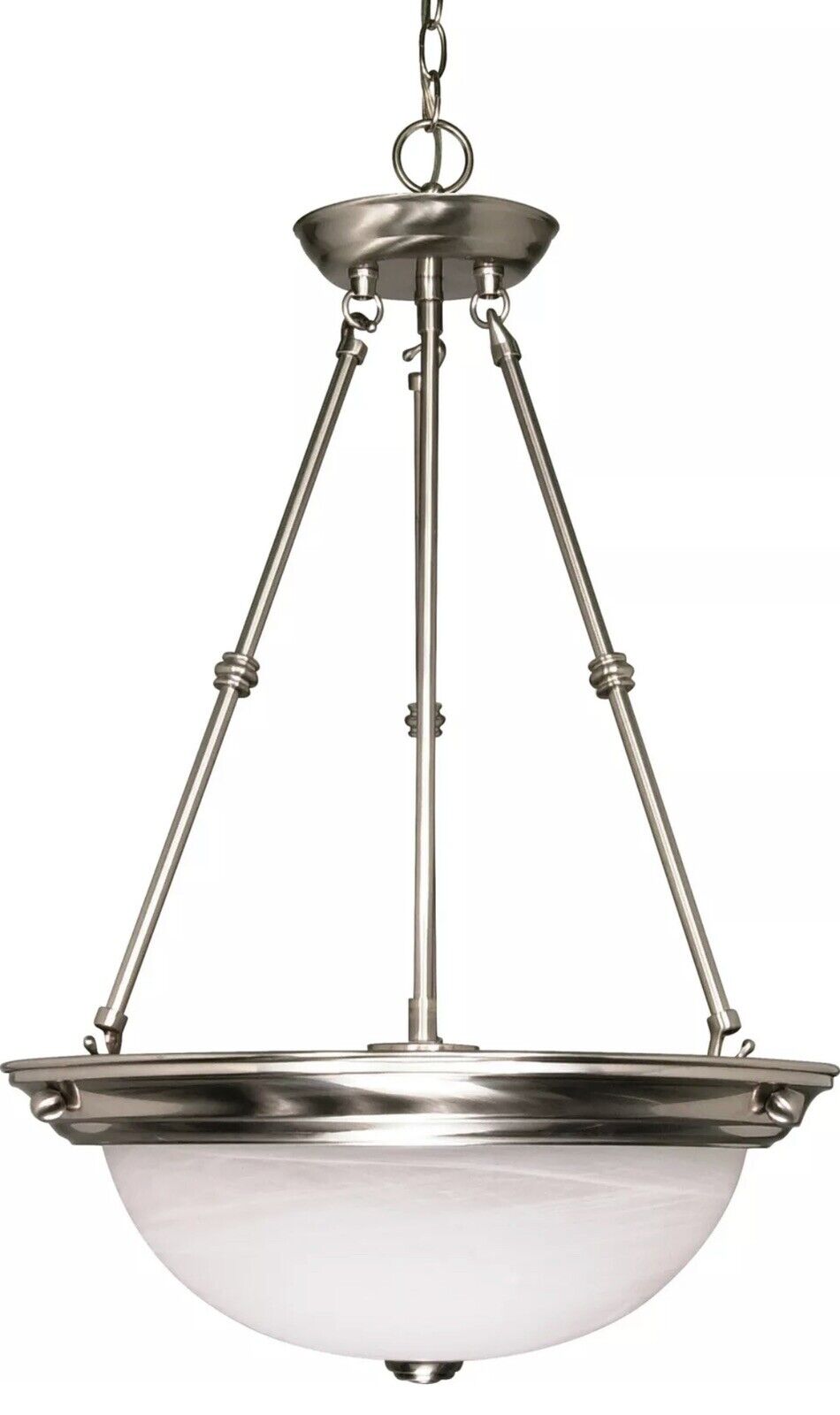 Nuvo Lighting 60/203 Nickel 3-Light 15"W Pendant