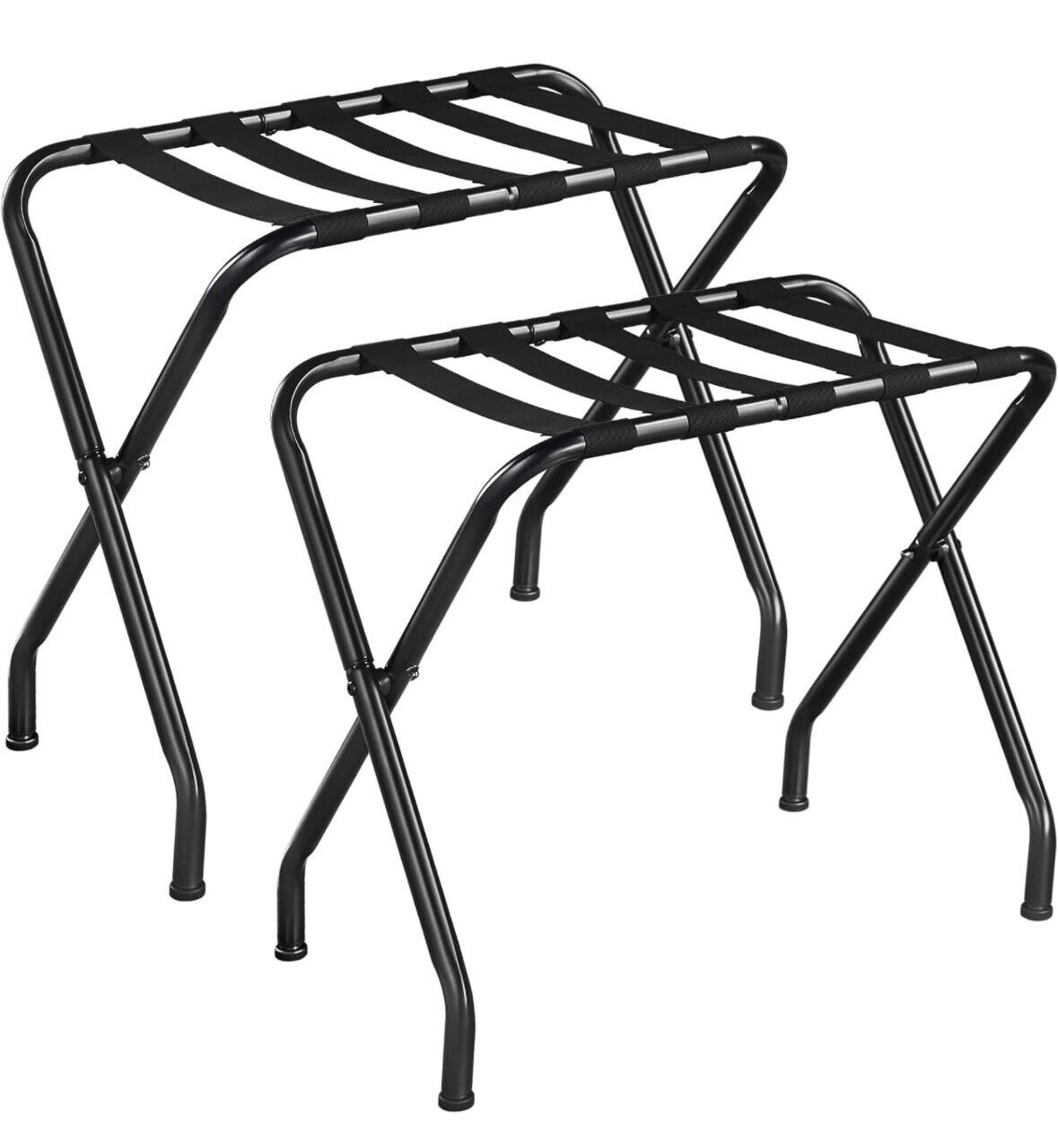 2-Pack Folding Luggage Rack, Suitcase Stand