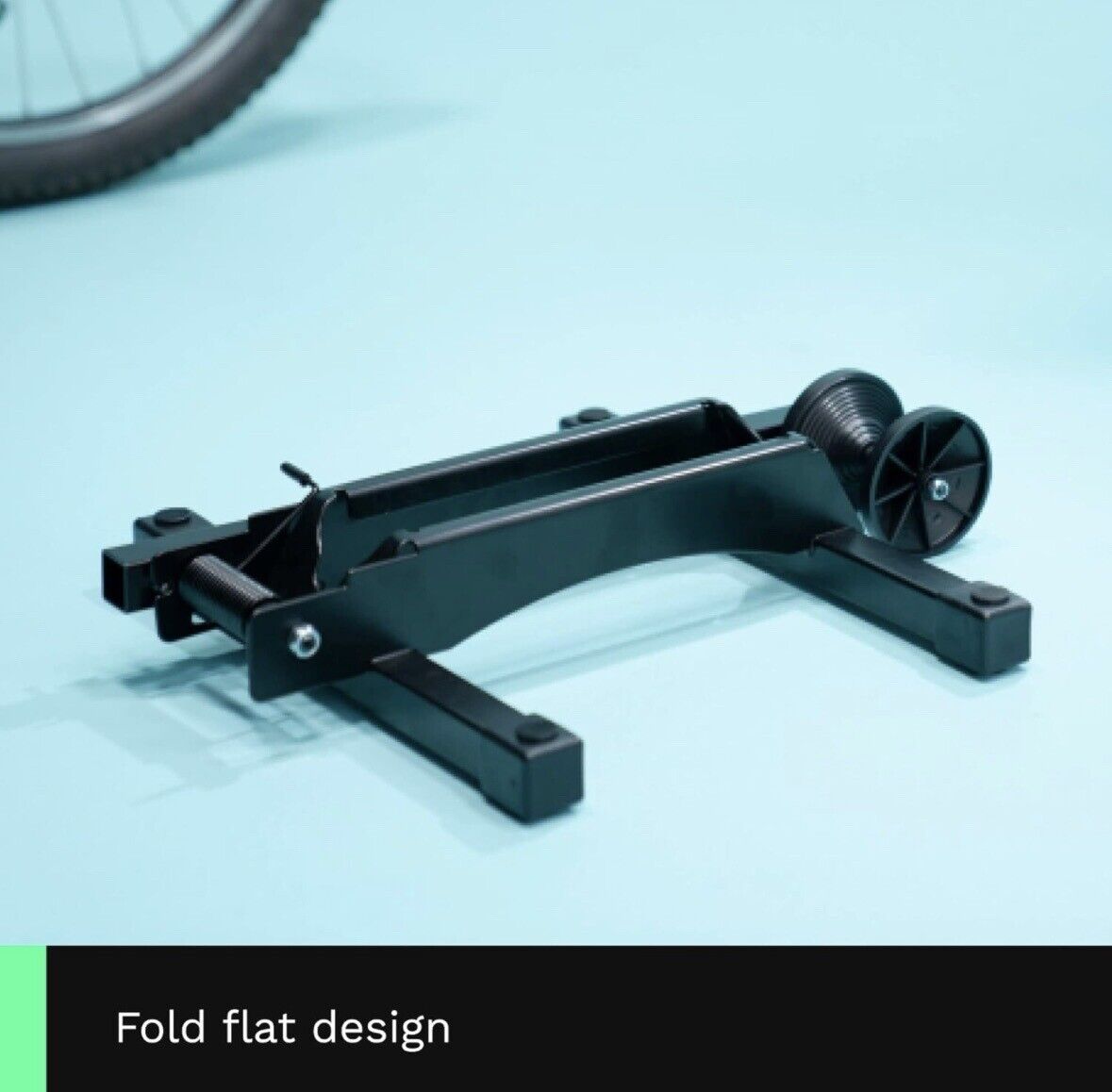 KAC Single Bicycle Storage Foldable Steel Floor Stand for Tires Up to 2.4" Wide