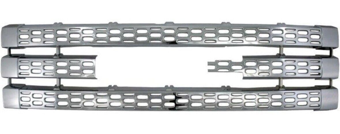 Chrome Snap On Grille Overlay Cover Inserts for for 11-14 GMC Sierra 2500 3500