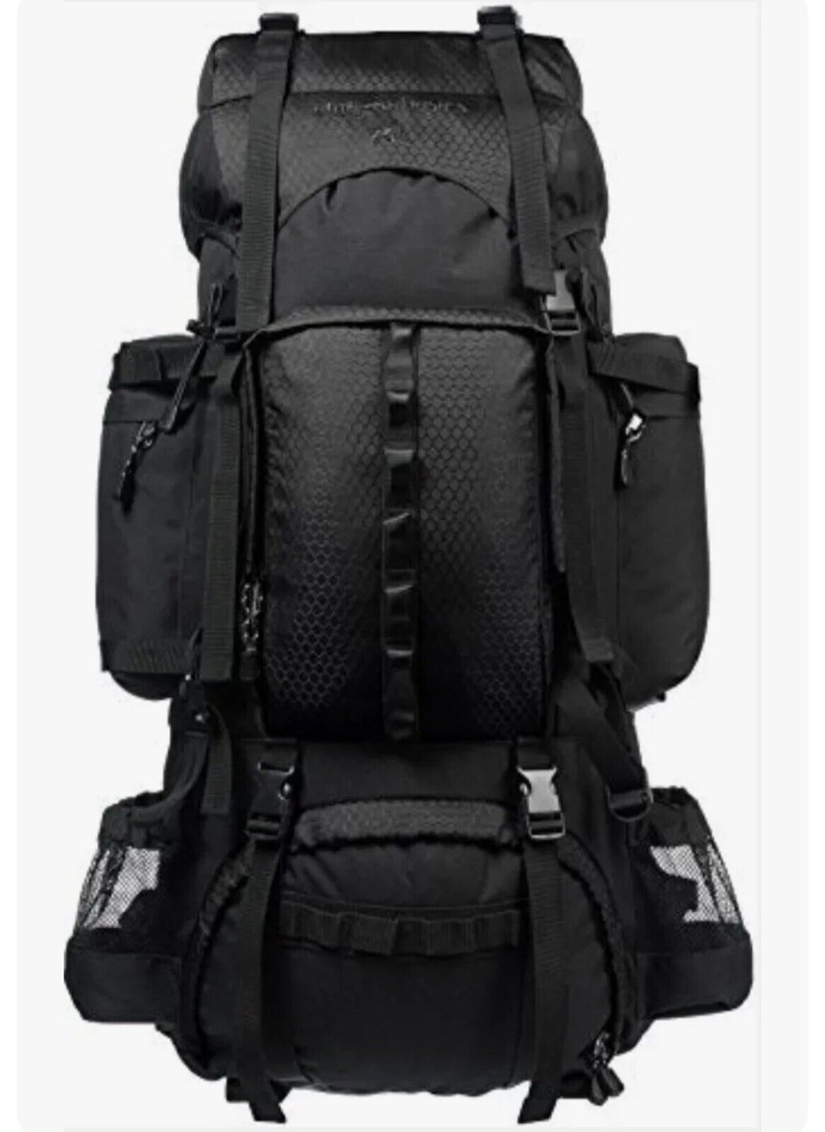 New Amazon Basics Internal Frame Hiking Camping Backpack with Rainfly