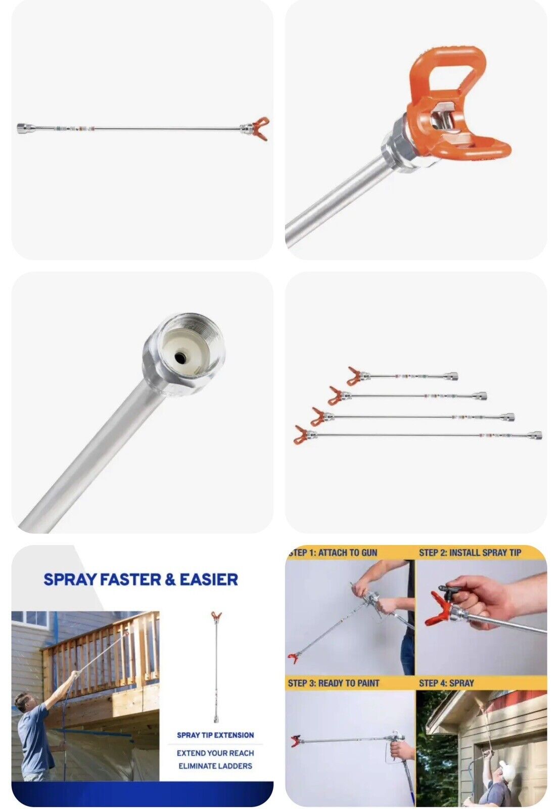 Graco 20 in. Tip Extension Paint Gun Sprayer Tip Extension Pole