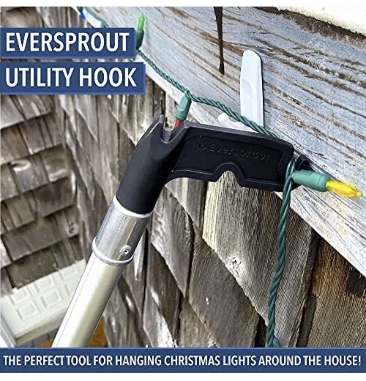 1.5-To-3 Foot Utility Hook with Extension Pole (8 Foot Standing Reach)