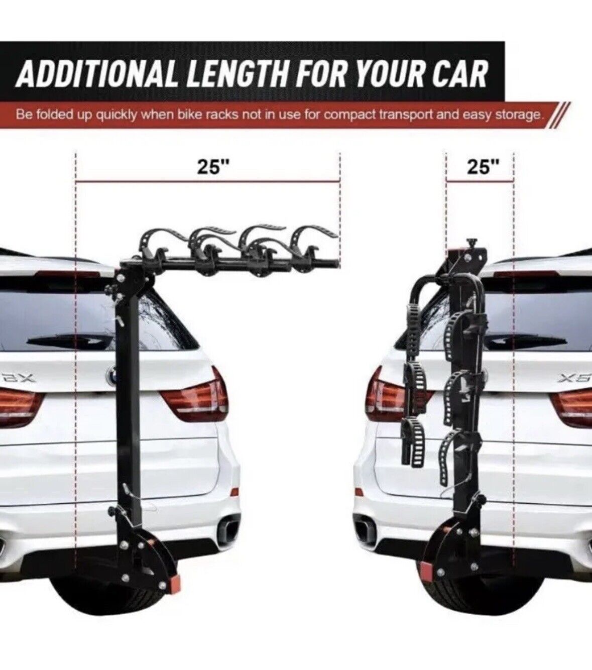 Bike Hitch Rack 3 Bike Rack For Car Foldable