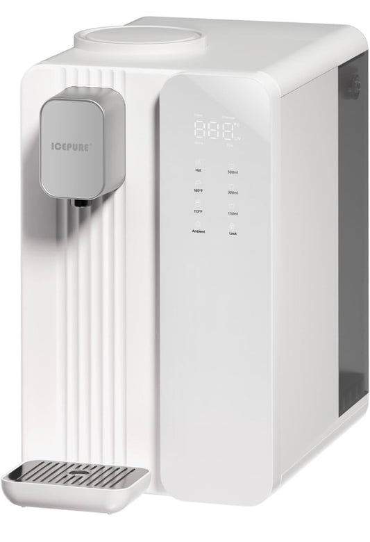 ICEPURE ICP-WFC004 Countertop Reverse Osmosis System, Instant Hot Water Dispenser, 3-Stage RO Water Filter, 3:1 Pure to Drain, Water Purifier-NEW!