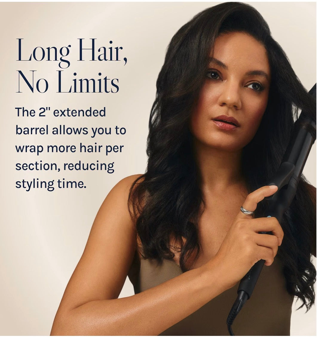Bio Ionic 1 1/2” Long Barrel Curling Iron, Moisture Heat Technology & NanoIonic MX-New!!