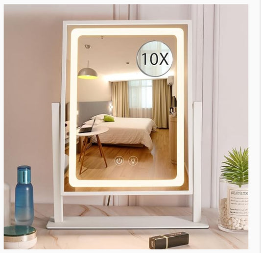 Hollywood Makeup Mirror, Touch Control, 3 Color Light Modes, Touch Screen & More