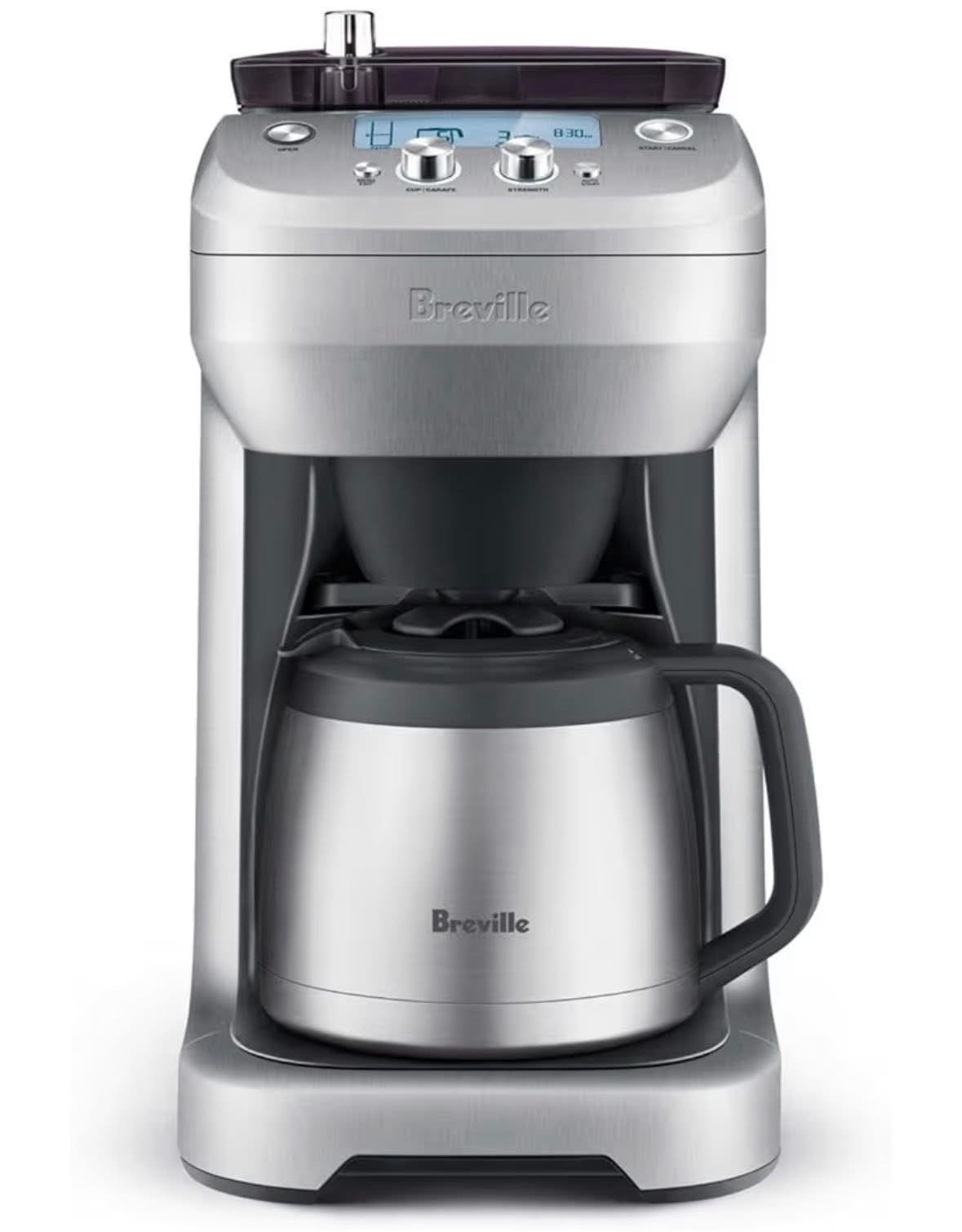 Breville BDC650BSS Grind Control Coffee Maker With Grinder, Brushed Stainless Steel, Thermal Carafe-NEW!