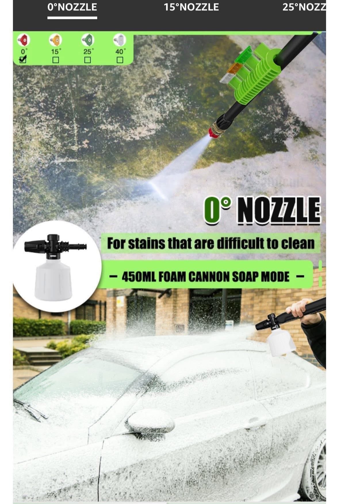 Decoktool 120V Electric
Pressure Washer 4800PSI
3.0GPM Power Washer 4
Nozzles & Foam Cannon-NEW!