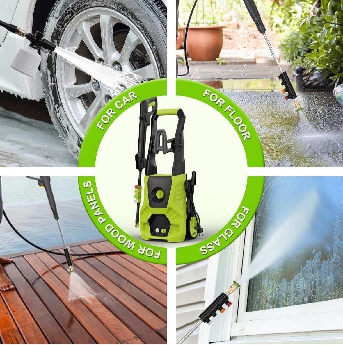 Decoktool 120V Electric
Pressure Washer 4800PSI
3.0GPM Power Washer 4
Nozzles & Foam Cannon-NEW!