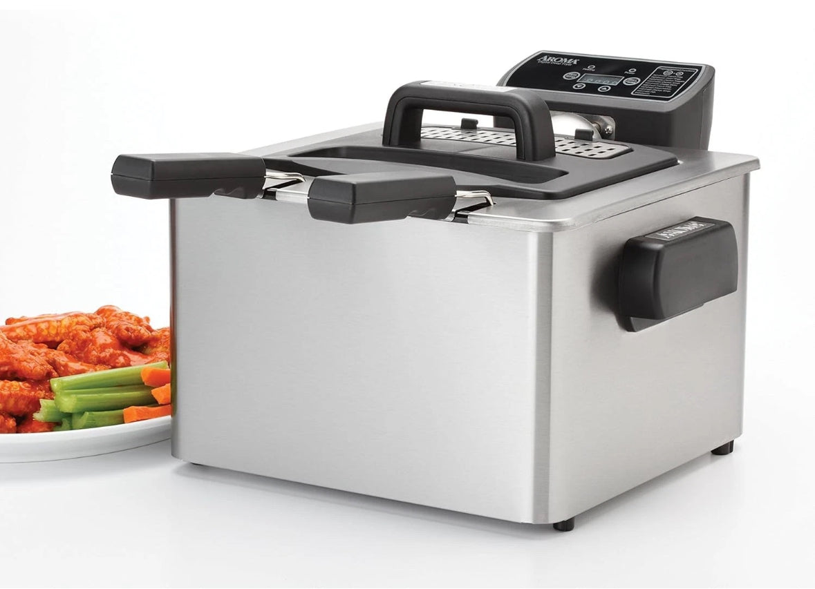 Aroma Smart Fry XL ADF-232 4-Quart Digital Deep Fryer