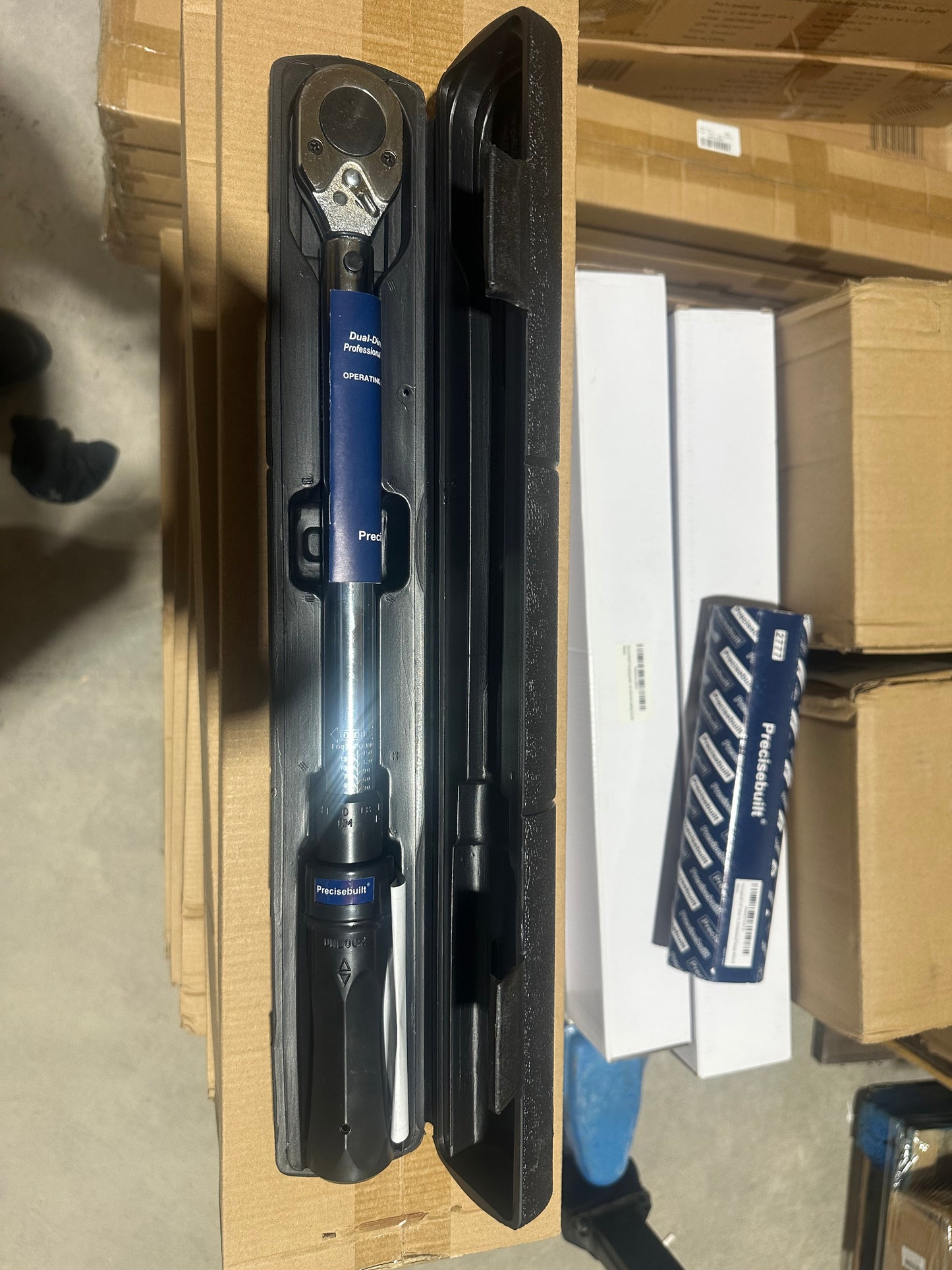 Precisebuilt 1/2" Drive 15150 Ftlb 30.5-214 Nm Dual direction Click Professional Torque Wrench-New!