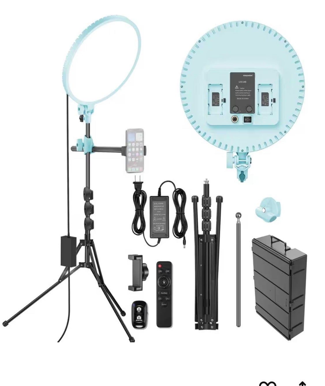 13” Full Screen Ring Light Professional 55W with 72" Tripod Stand /Remote-NEW!