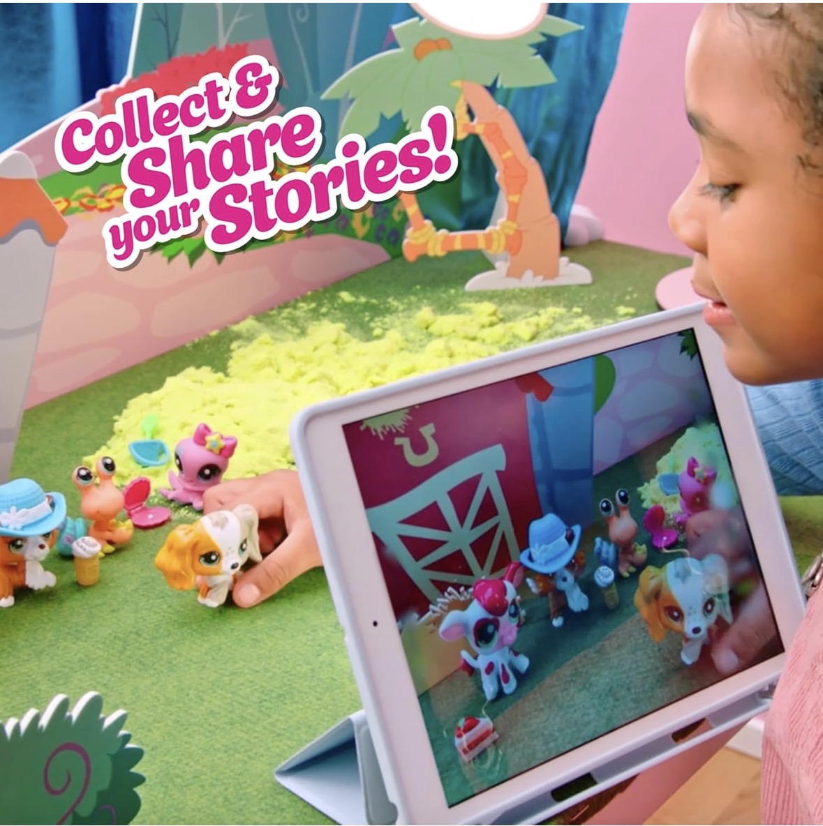 Littlest Pet Shop- Collect & Display Collection - Series 4 - Gen 7 Authentic LPS Bobble Head Toy Figure, Collectible Toy Animal, Ages 4+