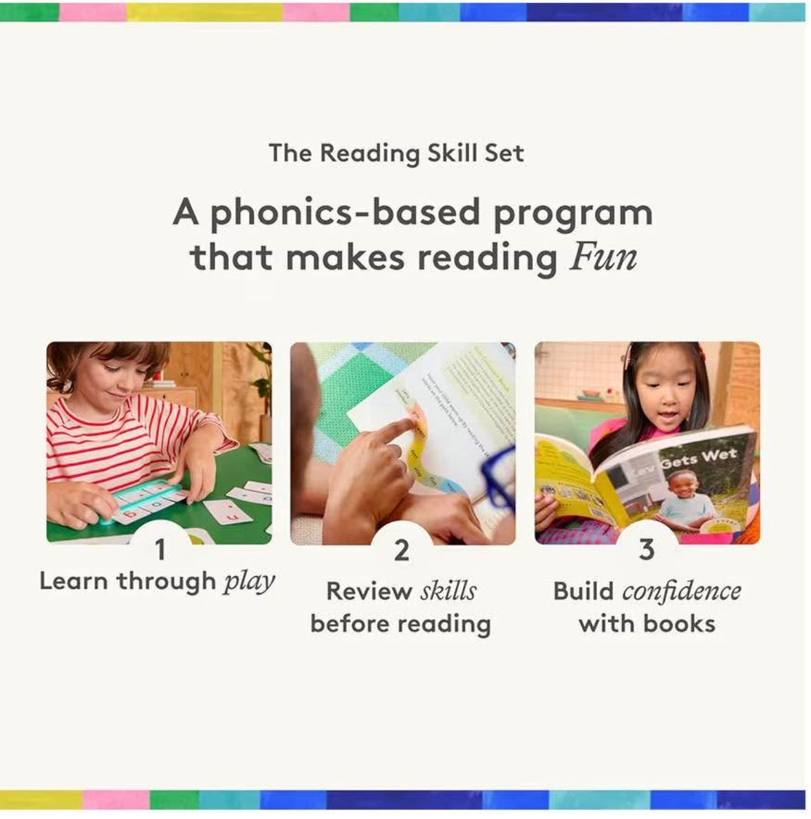 Lovevery The Reading Skill Set For 1st & 2nd Grade Includes 3 Games & per 27 Books: Part 3-NEW!