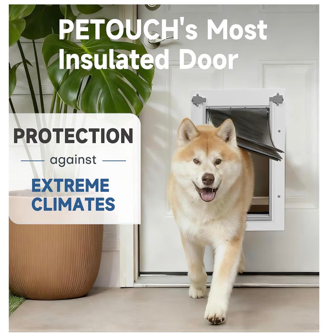 Durable Medium Iron Dog Door – Weather-Resistant with Security Plate Included-NEW!!