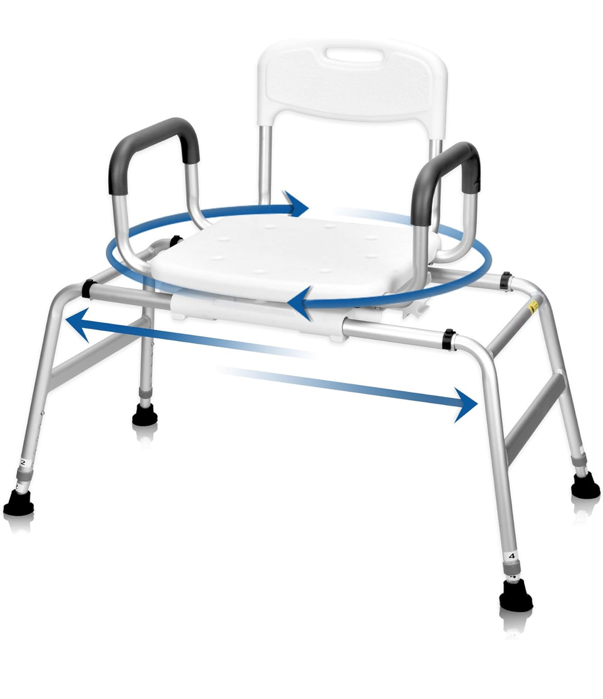 Sangohe Shower Chair Inside Shower Sliding Shower Chair Tub Transfer Seat 788B