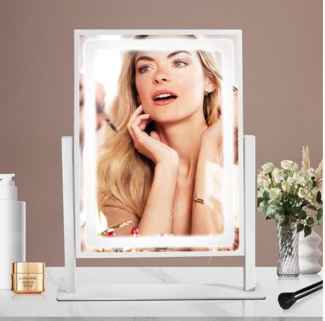 Hollywood Makeup Mirror, Touch Control, 3 Color Light Modes, Touch Screen & More