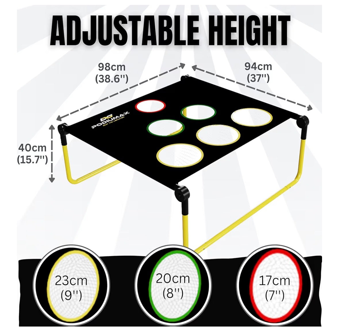 PodiuMax Pickleball Target Net, Portable Training Aid for Accuracy and Skill Development-NEW!