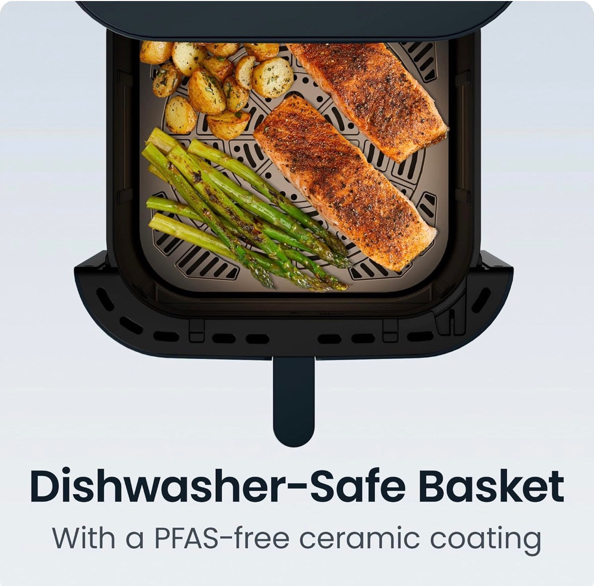 Crispinator Air Fryer 6-in-1 with 8 Qt capacity, 450°F Max Temp with TurboFry