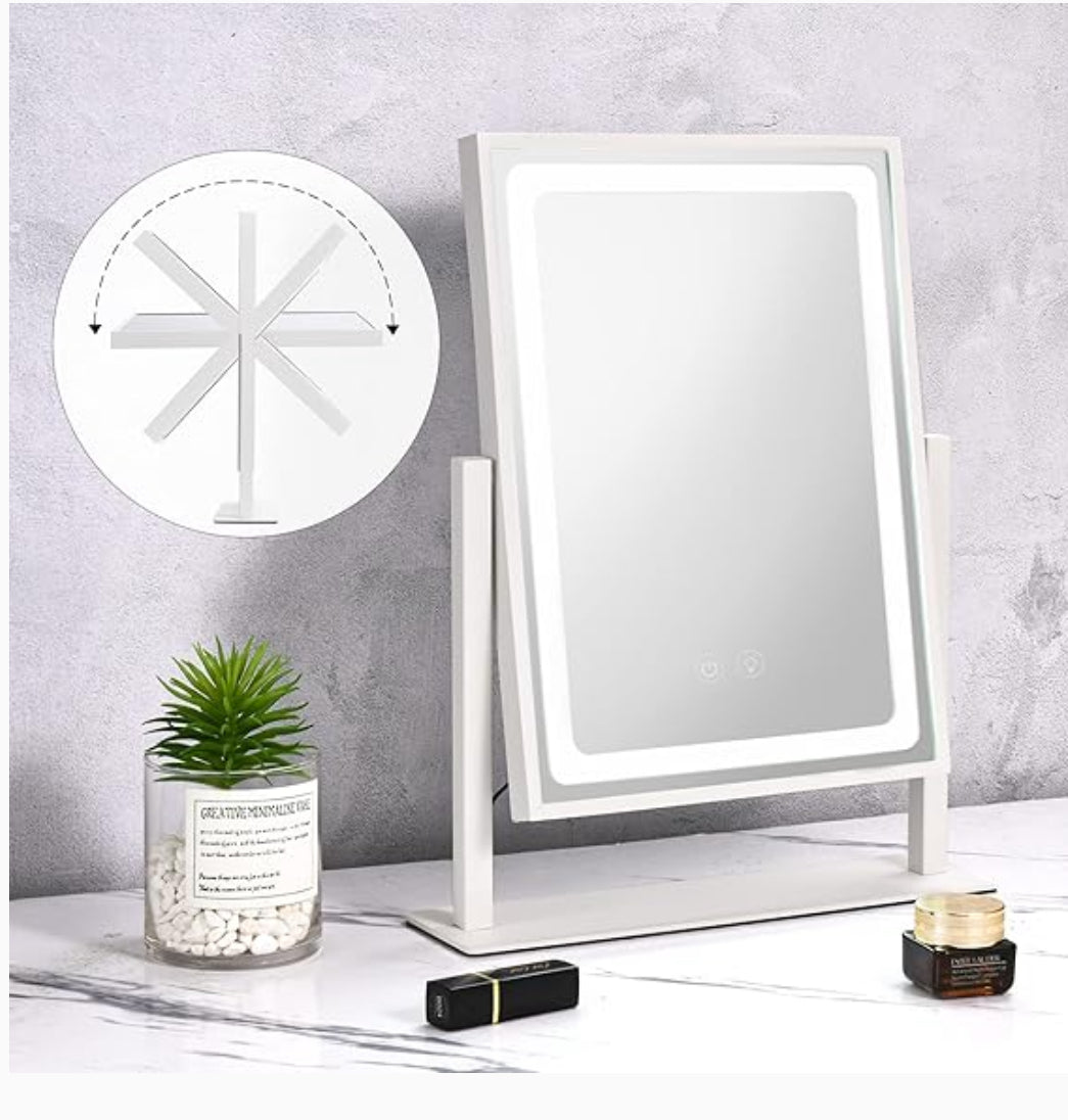 Hollywood Makeup Mirror, Touch Control, 3 Color Light Modes, Touch Screen & More