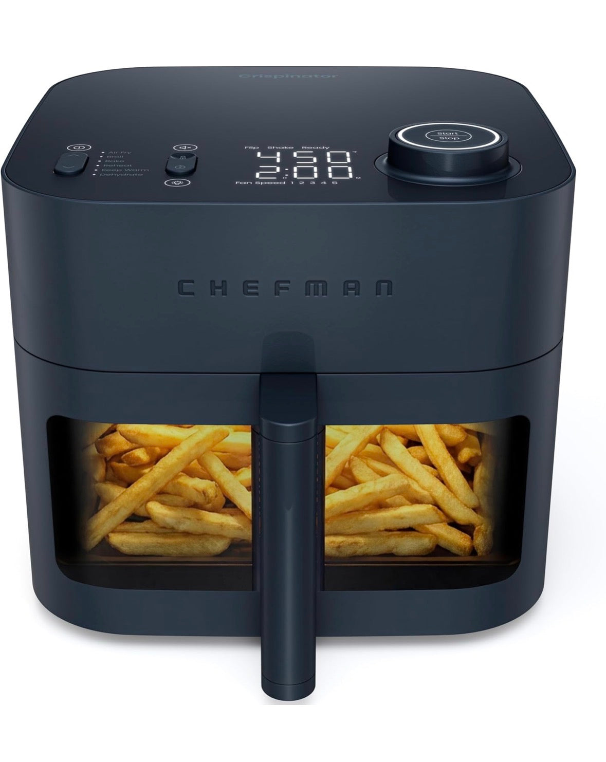 Crispinator Air Fryer 6-in-1 with 8 Qt capacity, 450°F Max Temp with TurboFry