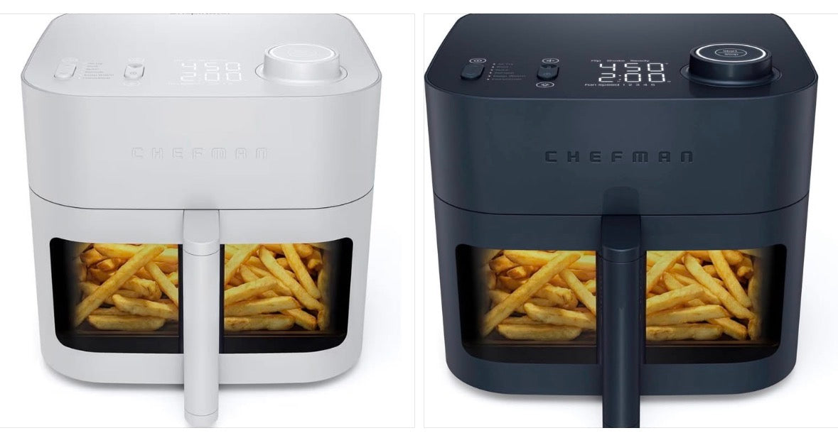 Crispinator Air Fryer 6-in-1 with 8 Qt capacity, 450°F Max Temp with TurboFry