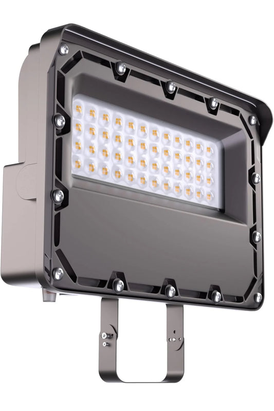 4 Pack-200W LED Flood Light 5000K 30000Lm w/Photocell 120/277V Trunnion Mount