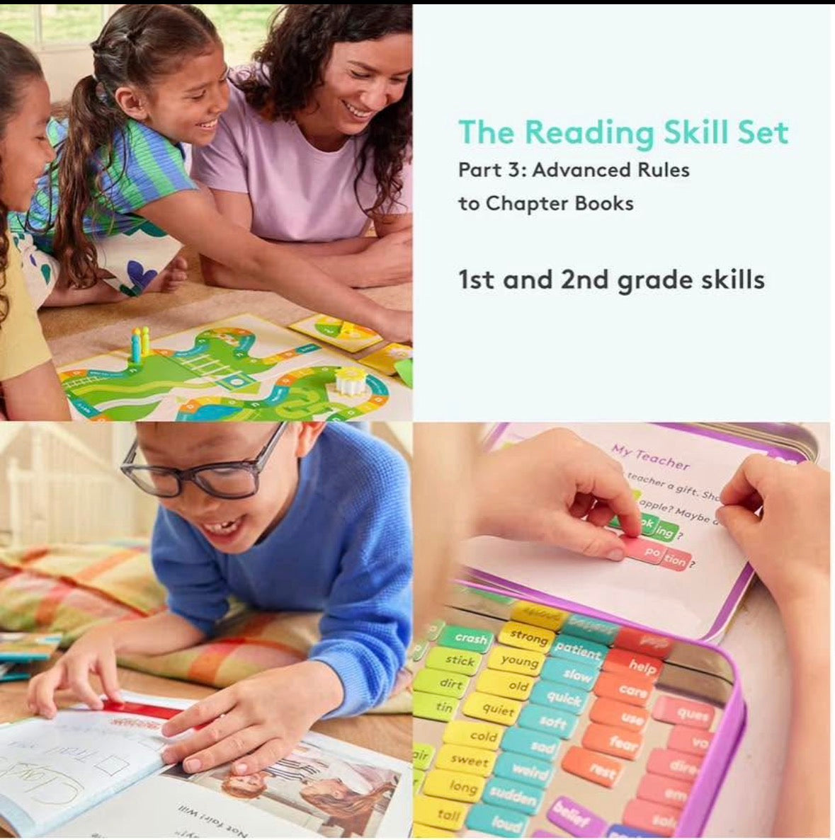 Lovevery The Reading Skill Set For 1st & 2nd Grade Includes 3 Games & per 27 Books: Part 3-NEW!