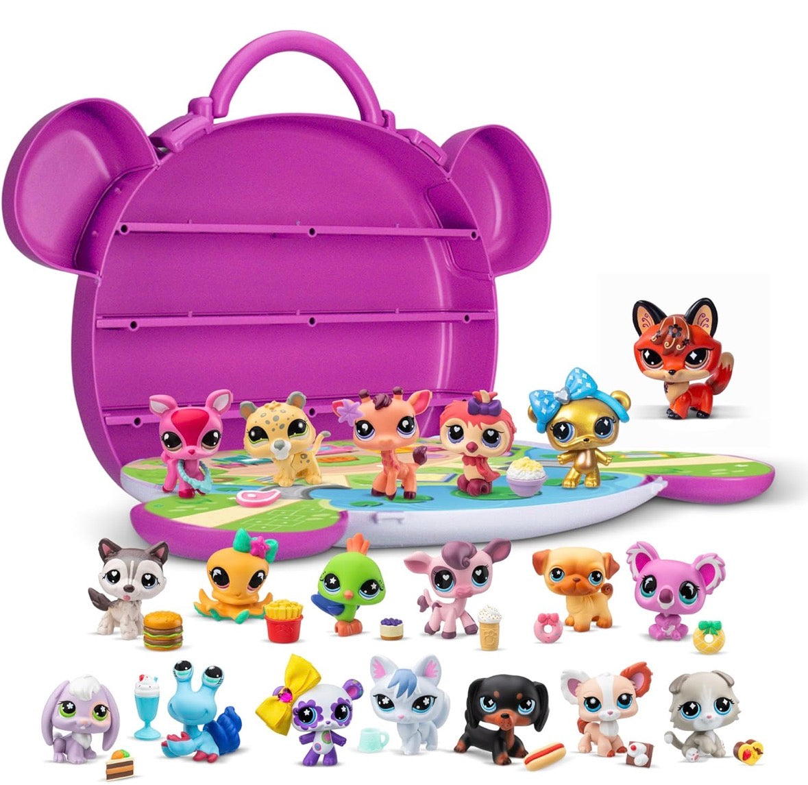 Littlest Pet Shop- Collect & Display Collection - Series 4 - Gen 7 Authentic LPS Bobble Head Toy Figure, Collectible Toy Animal, Ages 4+