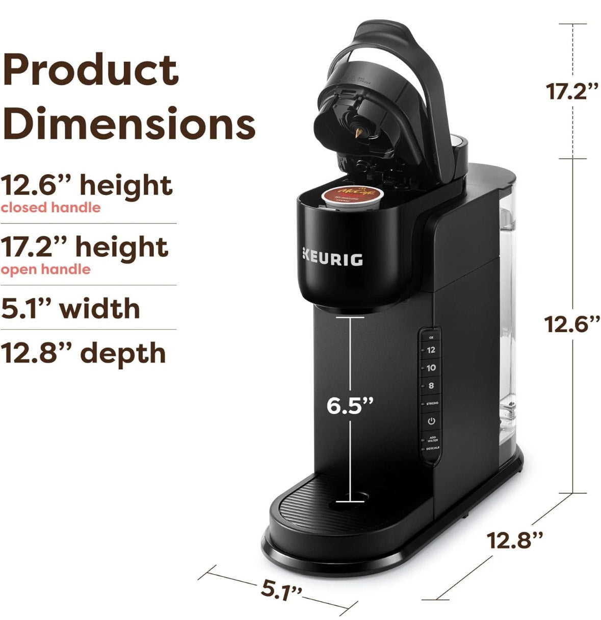 Keurig K-Express Single Serve K-Cup Pod Coffee Maker 3 Brew Sizes 42oz Reservoir