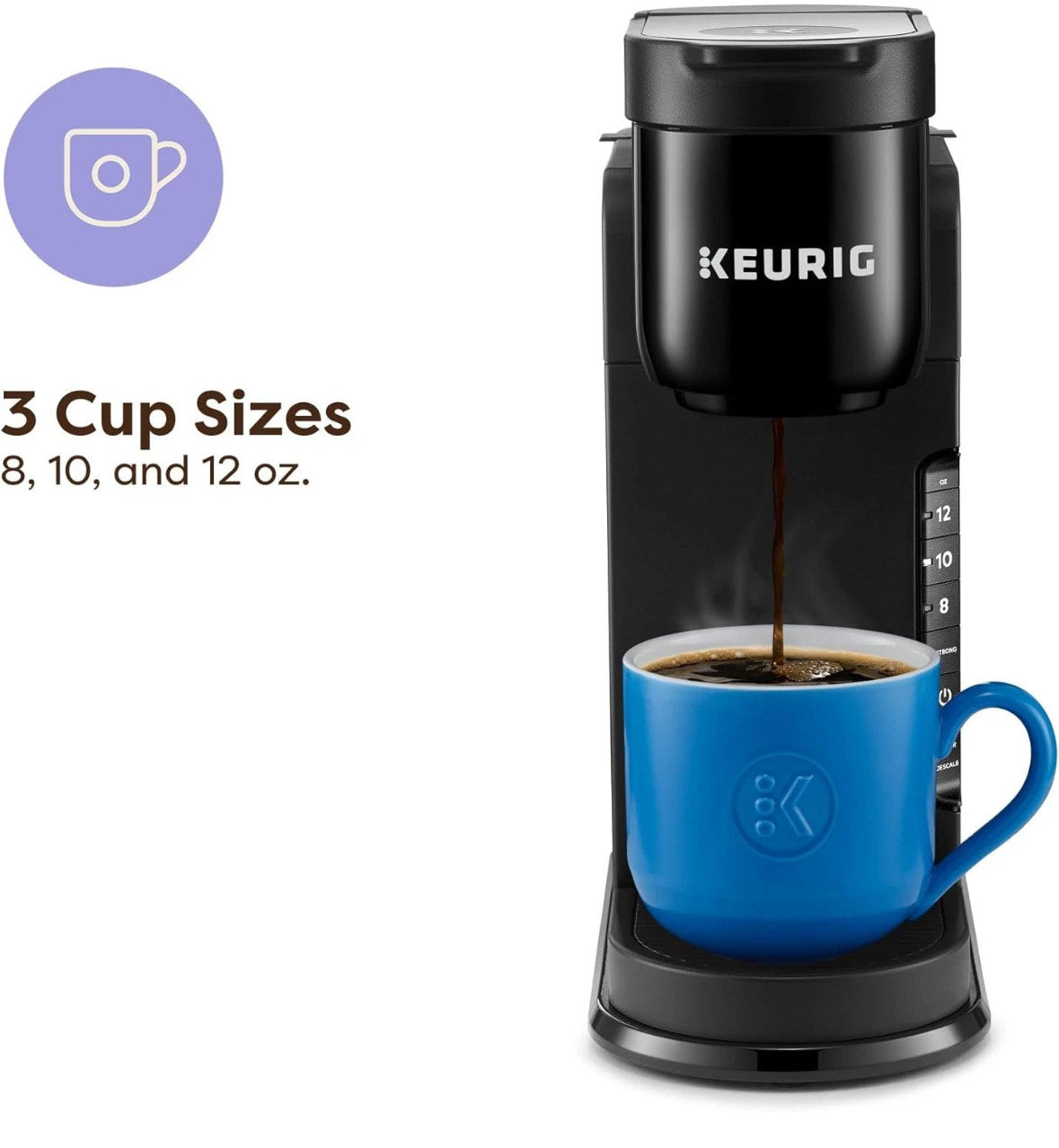 Keurig K-Express Single Serve K-Cup Pod Coffee Maker 3 Brew Sizes 42oz Reservoir