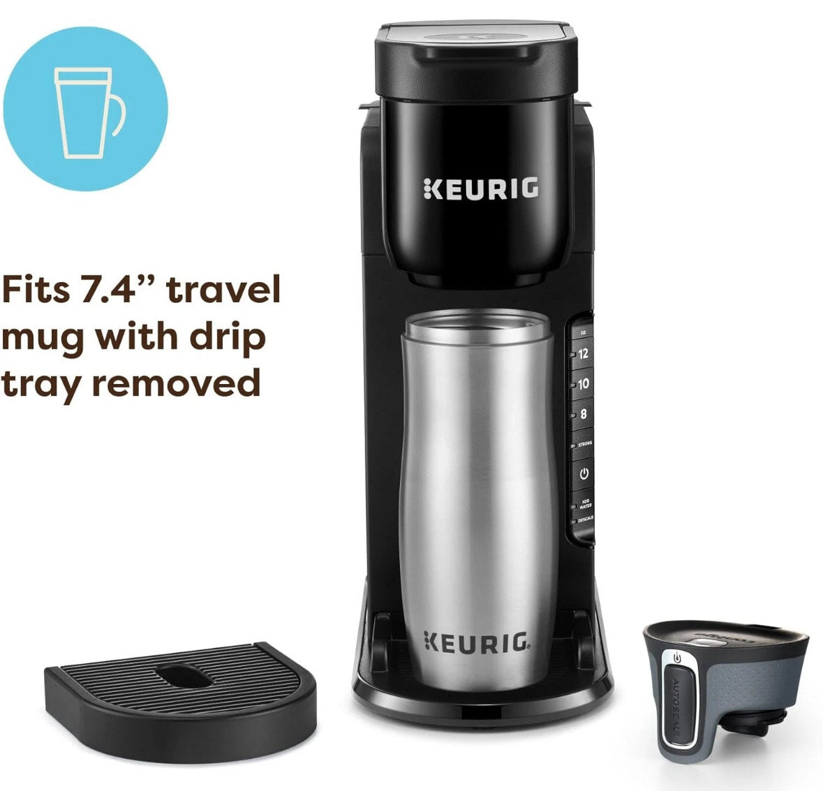 Keurig K-Express Single Serve K-Cup Pod Coffee Maker 3 Brew Sizes 42oz Reservoir