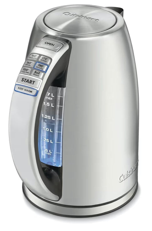 Cuisinart 1.7-Liter Stainless Steel Cordless Electric Kettle with 6 Preset Temperatures