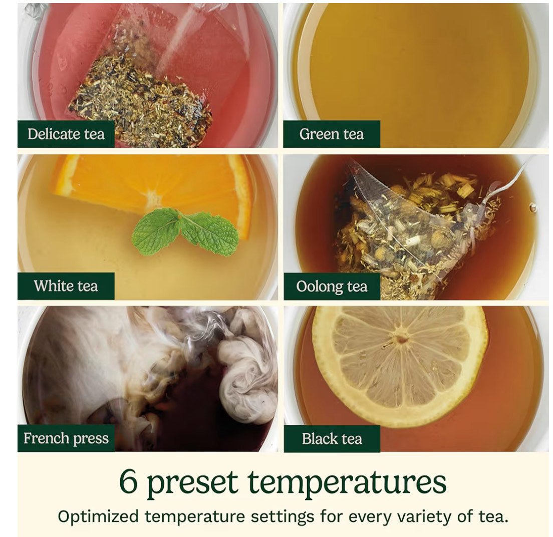 Cuisinart 1.7-Liter Stainless Steel Cordless Electric Kettle with 6 Preset Temperatures