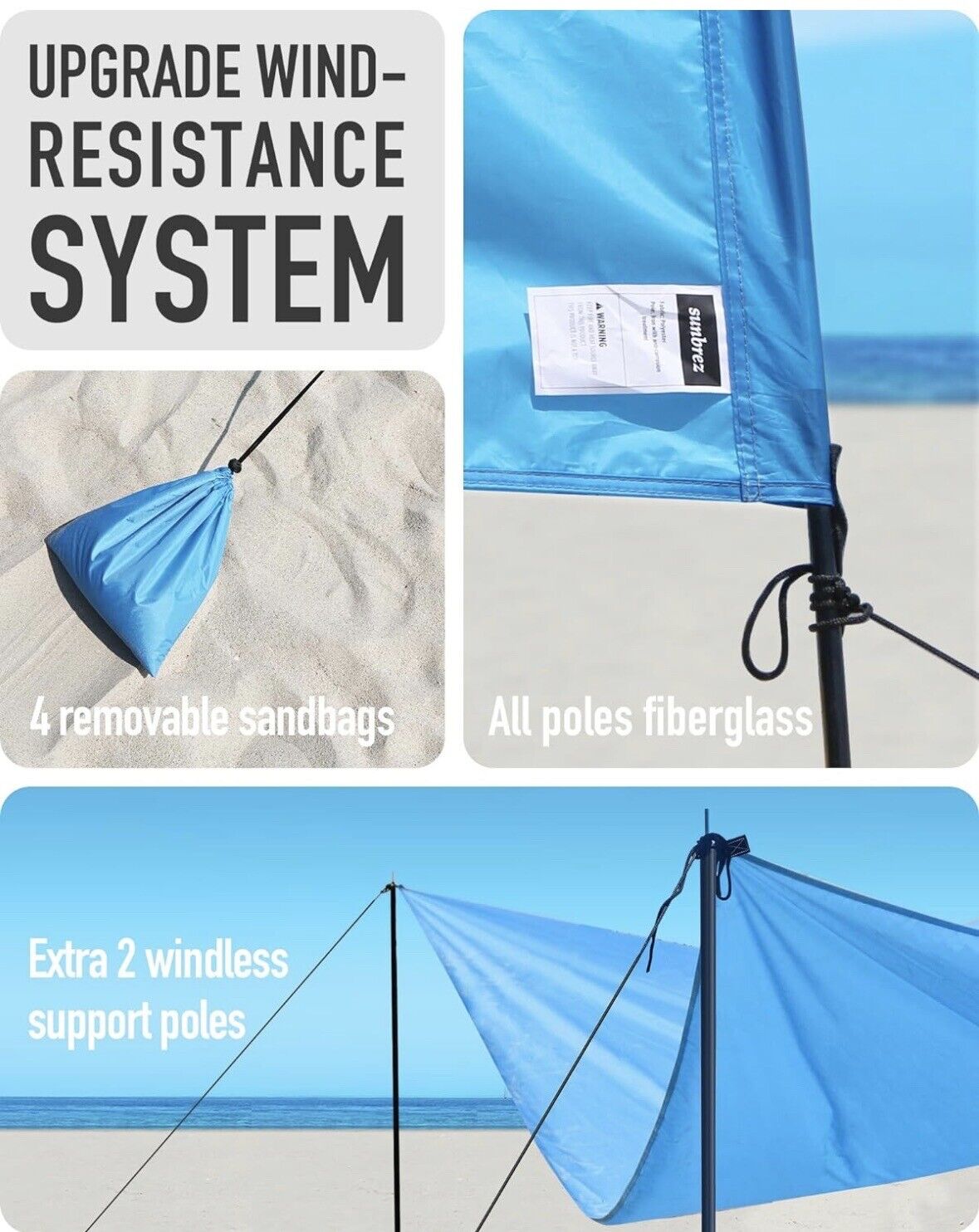 Sunbrez Beach Tent Shade