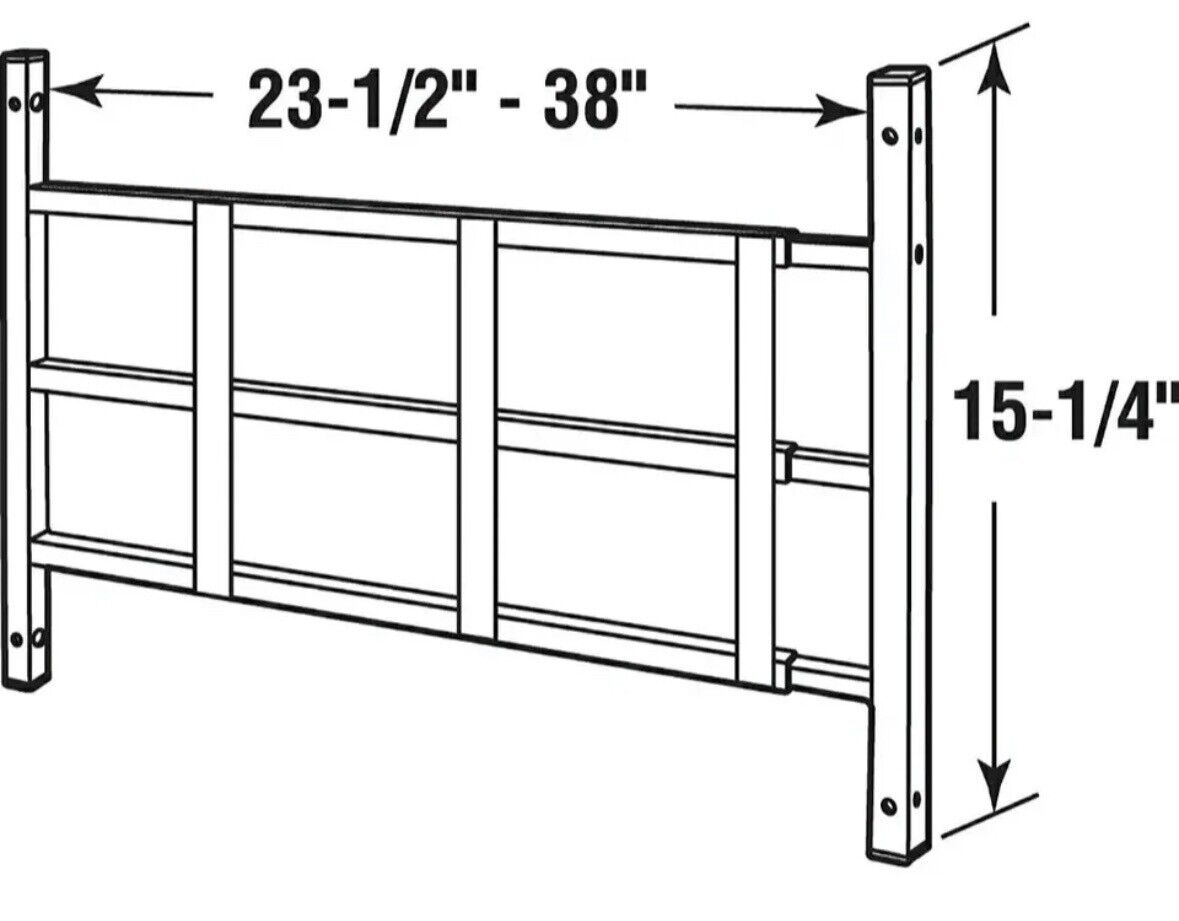 Segal S 4752 Fixed Adjustable Child Safety Window Guard 23-1/2 - 38 W x 15-1/4 H