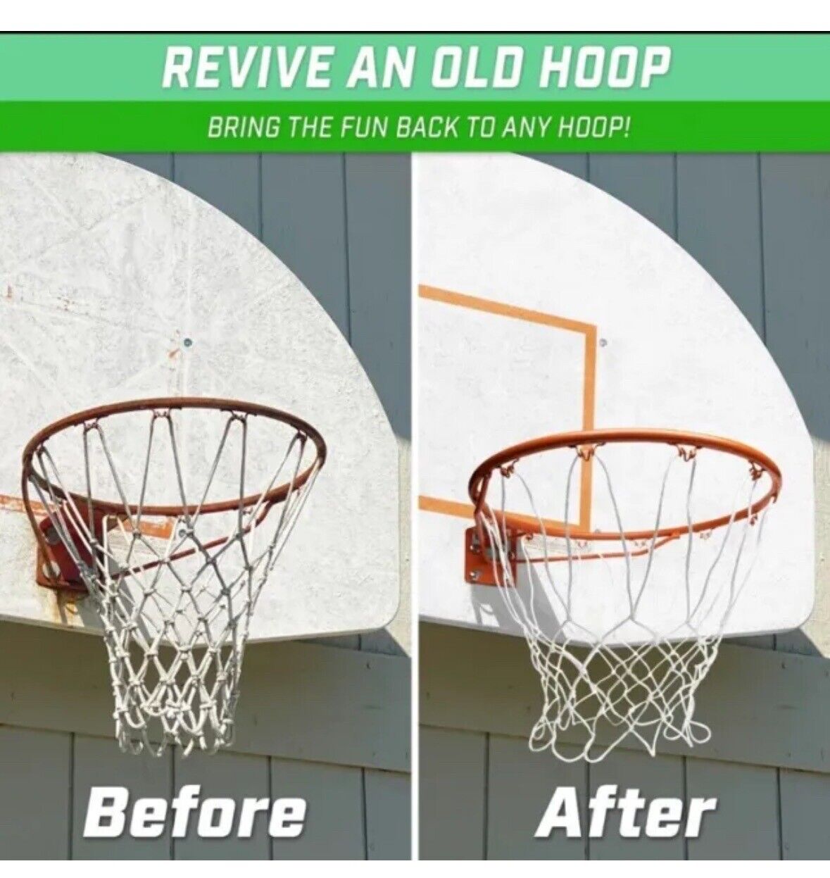 GoSports Universal Regulation 18" Steel Basketball Rim - Choose Fixed, Orange