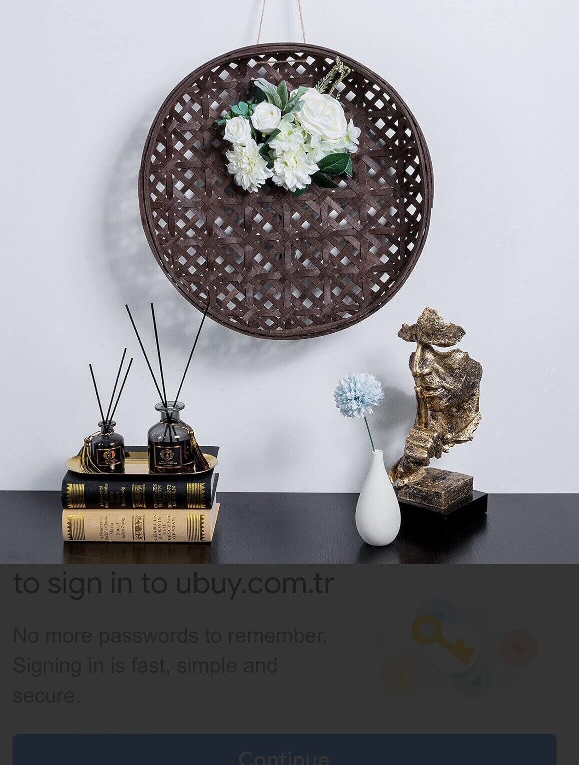 3-Piece Tobacco Basket Farmhouse Wall Decor