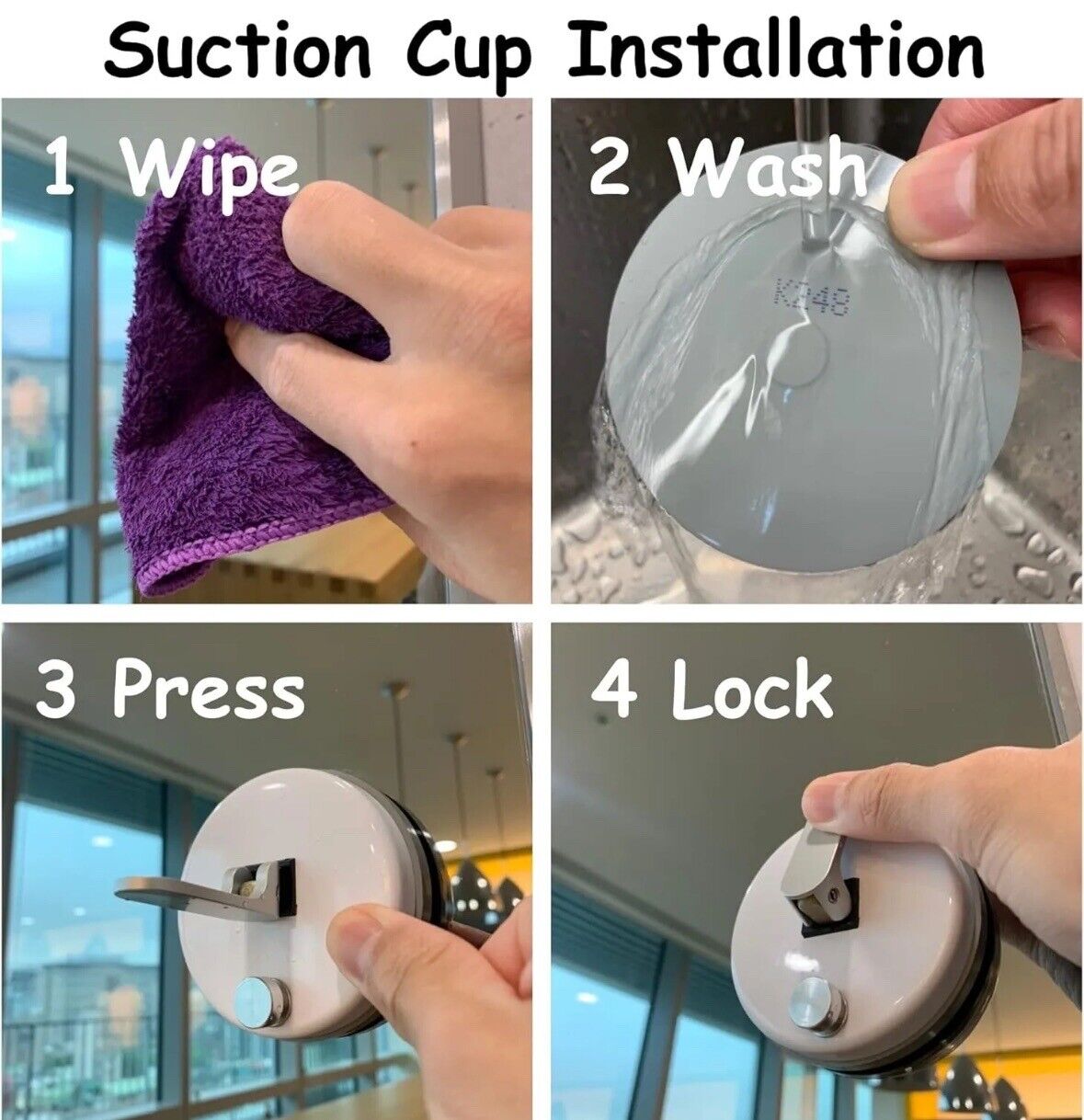 Indoor Large Cat Window Perch| Window Cat Perch 4 Suction Cups