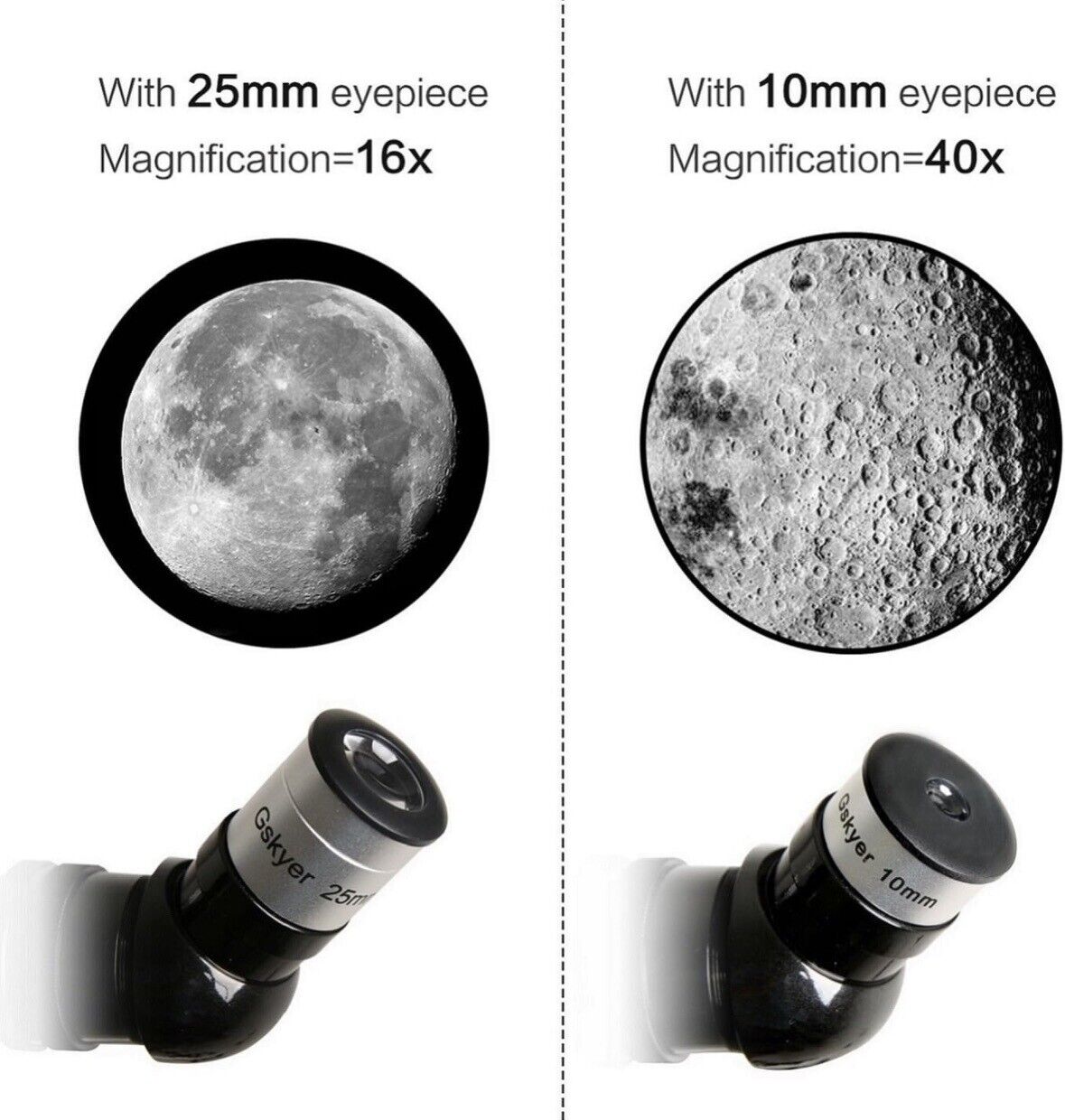 Gskyer Telescope, 70mm Aperture 400mm AZ Mount Astronomical Refracting Telescope