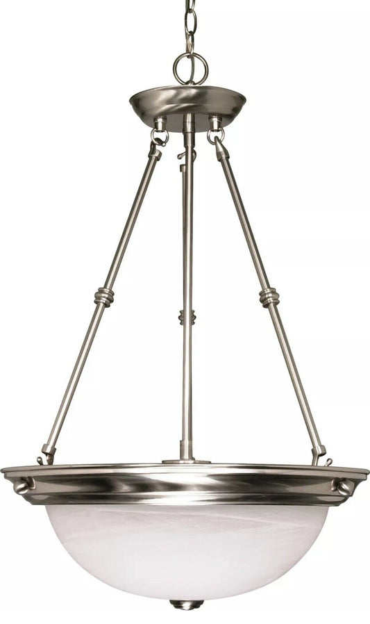 Nuvo Lighting 60/203 Nickel 3-Light 15"W Pendant