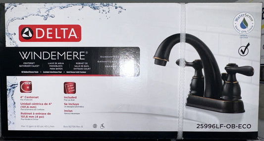 Delta Windemere 25996LF-OB-ECO Oil Rubbed Bronze Bath Faucet NEW!